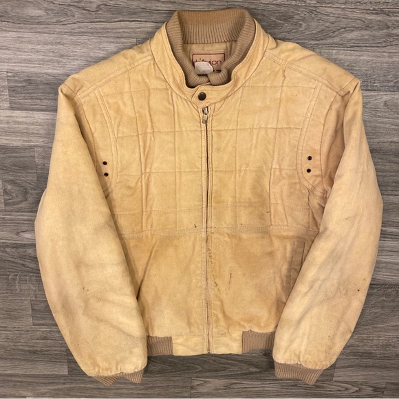 ‘90s VTG L’Avion Jacket 42 Measurement Good Condition Tan Hong Kong - Picture 1 of 9
